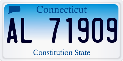 CT license plate AL71909