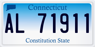 CT license plate AL71911