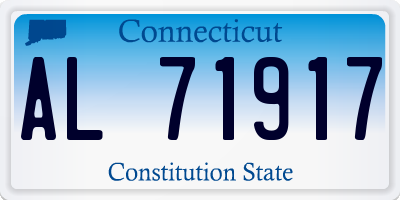 CT license plate AL71917