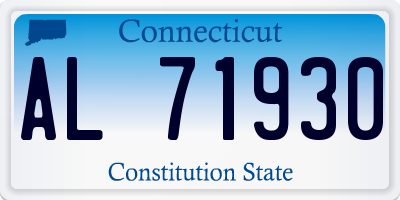 CT license plate AL71930
