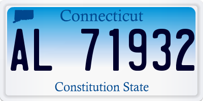 CT license plate AL71932