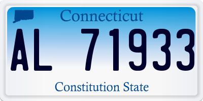 CT license plate AL71933