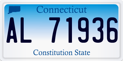 CT license plate AL71936