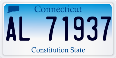 CT license plate AL71937