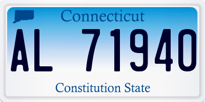 CT license plate AL71940