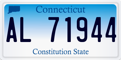 CT license plate AL71944