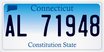 CT license plate AL71948