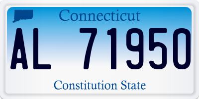 CT license plate AL71950