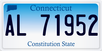 CT license plate AL71952