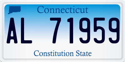 CT license plate AL71959