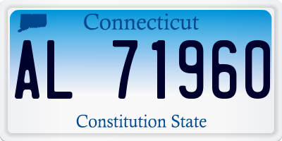 CT license plate AL71960