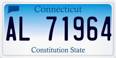 CT license plate AL71964