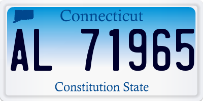 CT license plate AL71965