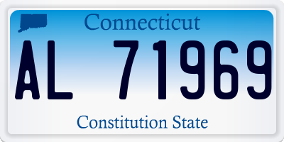 CT license plate AL71969