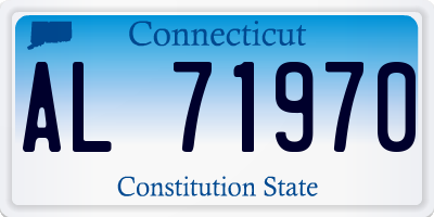 CT license plate AL71970