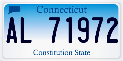 CT license plate AL71972