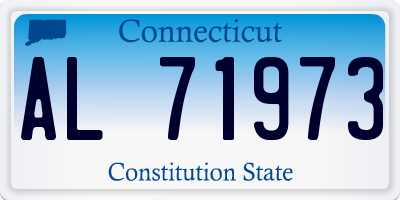CT license plate AL71973