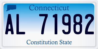 CT license plate AL71982