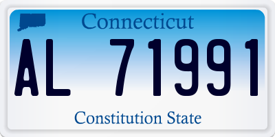 CT license plate AL71991
