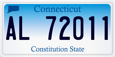 CT license plate AL72011