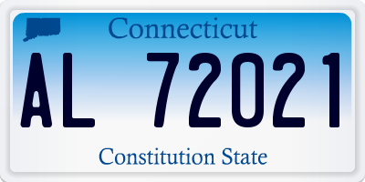 CT license plate AL72021
