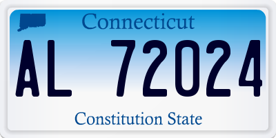 CT license plate AL72024