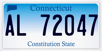 CT license plate AL72047