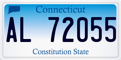 CT license plate AL72055
