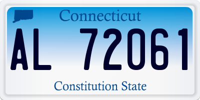 CT license plate AL72061