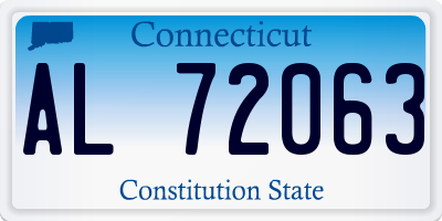 CT license plate AL72063
