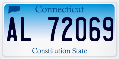 CT license plate AL72069