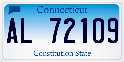 CT license plate AL72109
