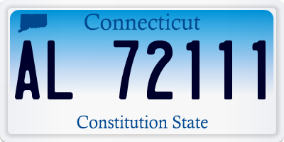 CT license plate AL72111