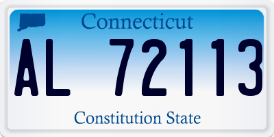CT license plate AL72113