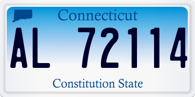 CT license plate AL72114