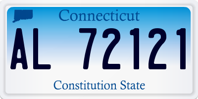 CT license plate AL72121