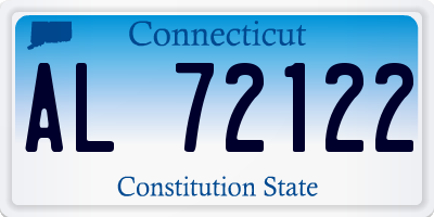 CT license plate AL72122