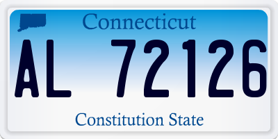 CT license plate AL72126