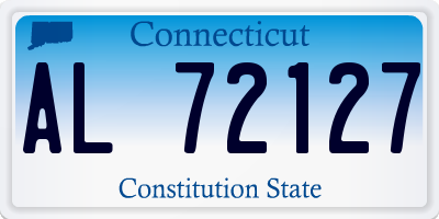 CT license plate AL72127