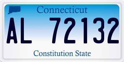 CT license plate AL72132