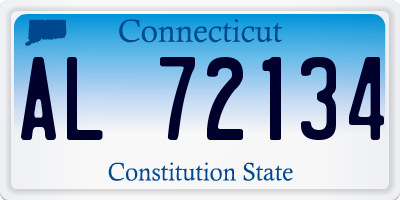 CT license plate AL72134