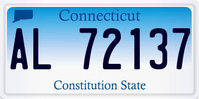 CT license plate AL72137