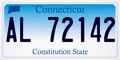CT license plate AL72142
