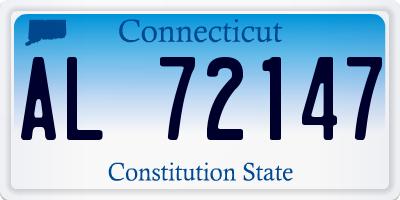 CT license plate AL72147
