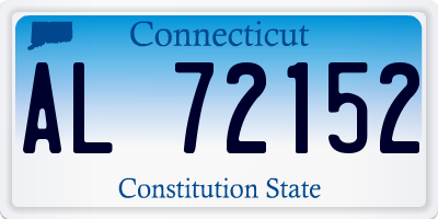 CT license plate AL72152