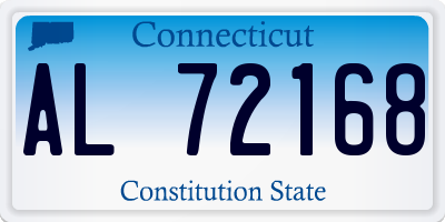 CT license plate AL72168