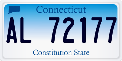 CT license plate AL72177