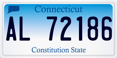 CT license plate AL72186