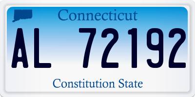 CT license plate AL72192