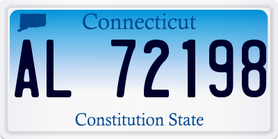 CT license plate AL72198